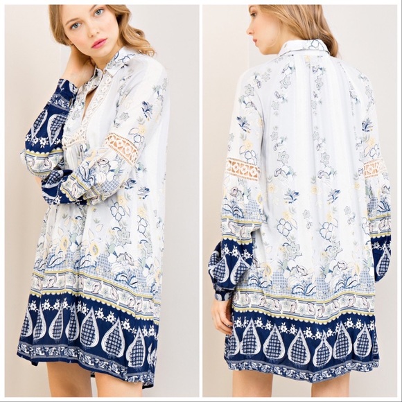 Kayleigh Multi Print Tunic Mini - Picture 4 of 8